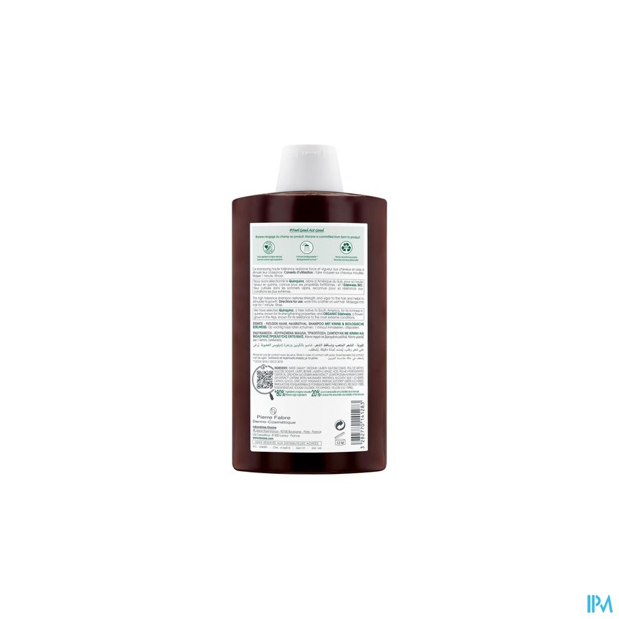 Klorane Quinine Shampooing antichute fortifiant et revitalisant
