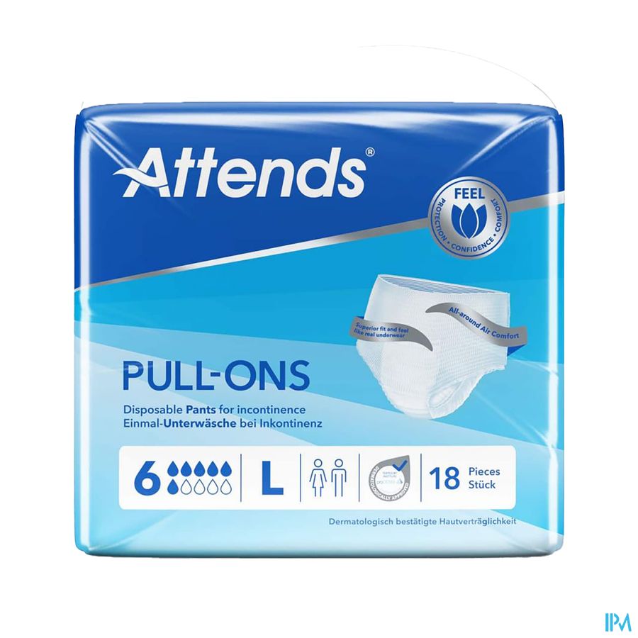 Attends Pull-ons 6l 1x18