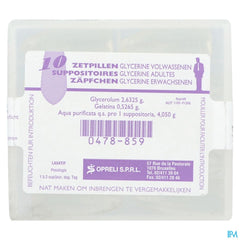 Glycerine Sopreli Supp Ad 10