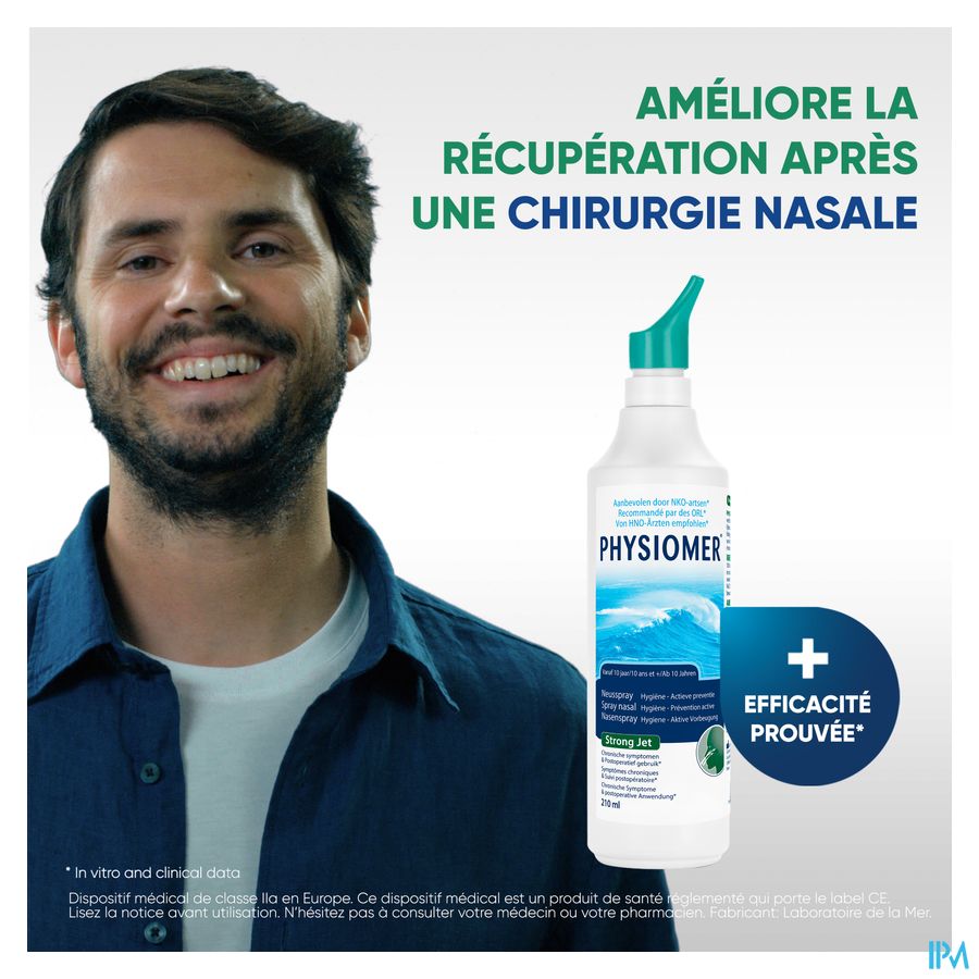 Physiomer® Strong Jet Spray Nasal 210ml –Nez Bouché Lors D’Une Rhinosinusite