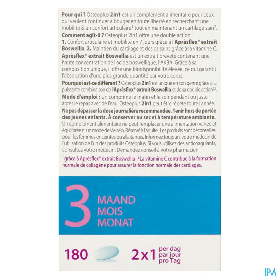 Osteoplus 2in1 Comp 180