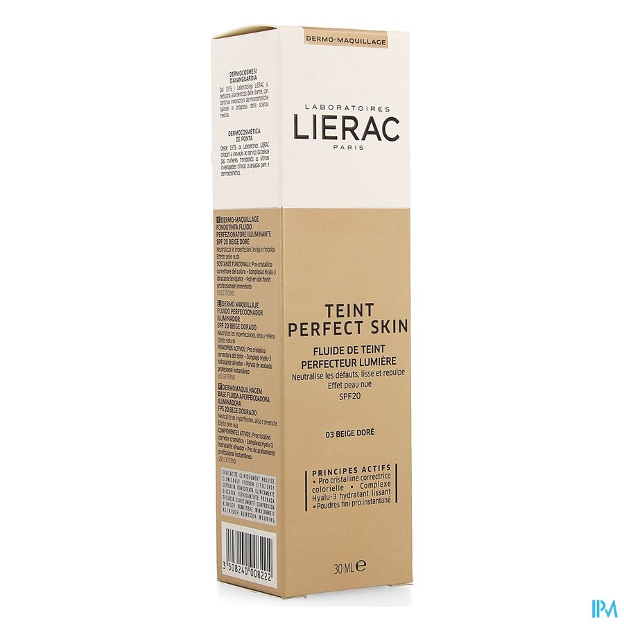 Lierac Teint Perfect Skin Fluide Beige Dore 40ml