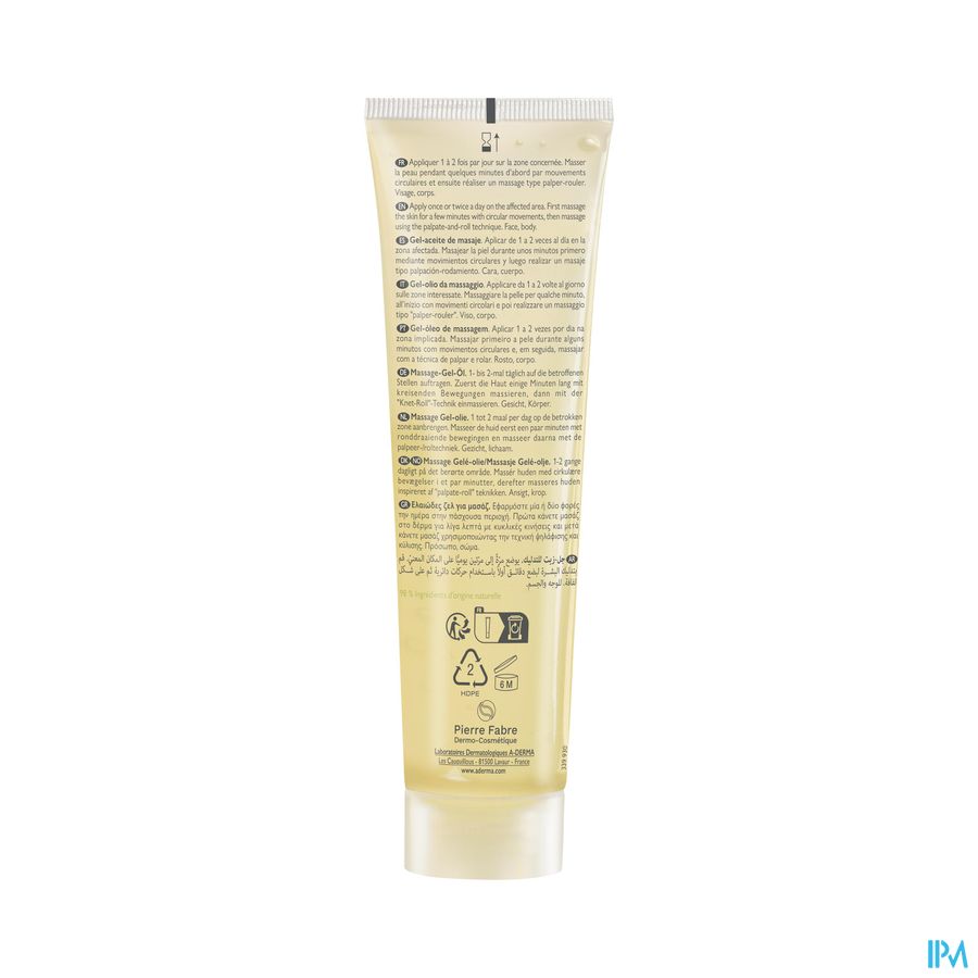 A-DERMA Epitheliale ULTRA REPAIR Gel-huile de massage anti-marques, Cicatrices et vergetures 100ml