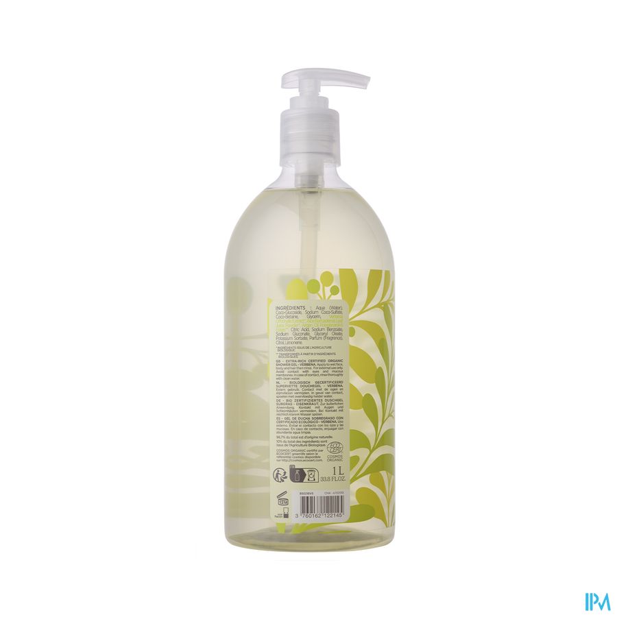 Mkl Gel Douche Bio Verveine Fl Pompe 1l