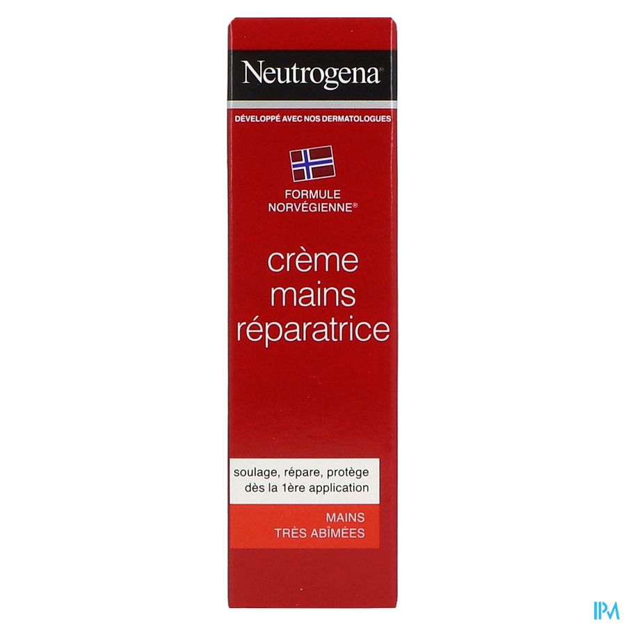 Neutrogena Intense Repair crème mains CICA, répare les gerçures et les crevasses, 15 ml