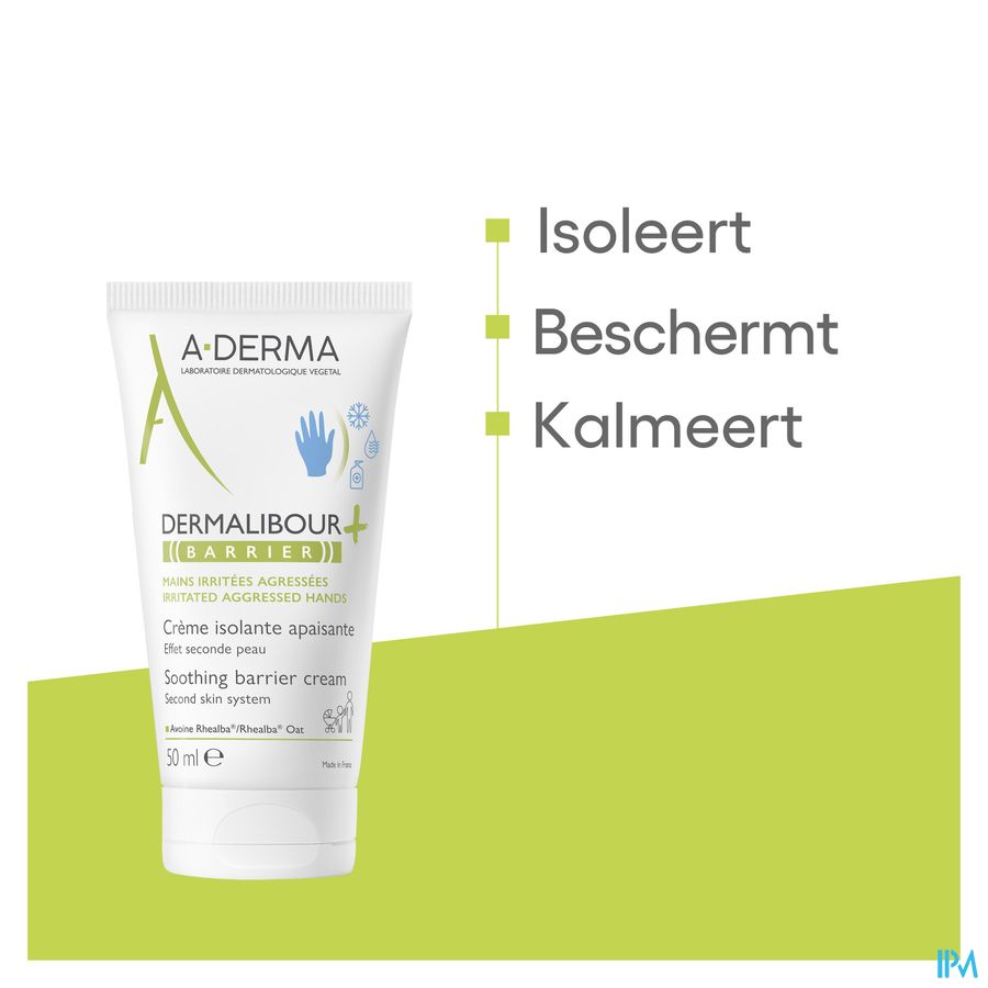 A-DERMA DERMALIBOUR+ BARRIER Crème isolante - Protège la peau des agressions et irritations