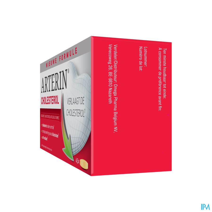 Arterin® Cholestérol 45 Cmp Sans Levure Rouge De Riz/Statines & Bonne Tolérance