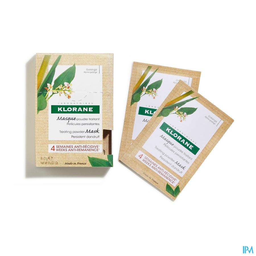 Klorane — Masque-Poudre Traitant Antipelliculaire au Galanga – Pellicules persistantes