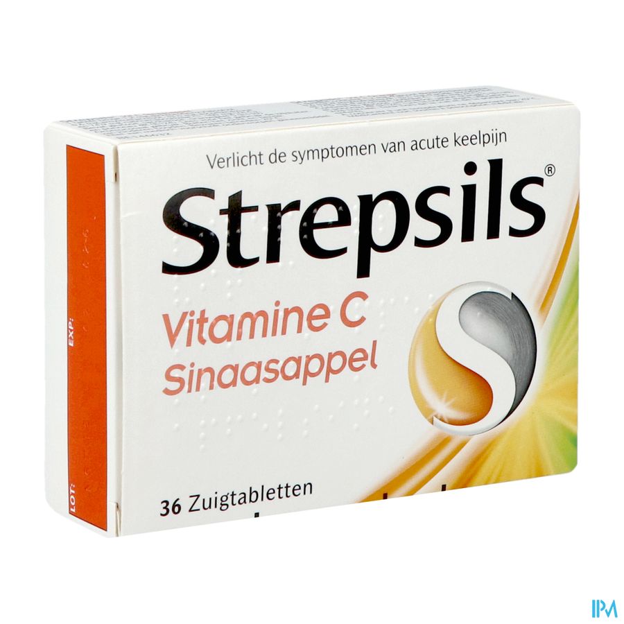 Strepsils Vitamine C Orange Past 36