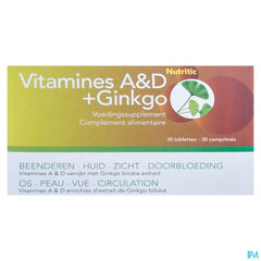 Vitamines A&d+ginkgo Nutritic Tabl 30 5786 Revogan