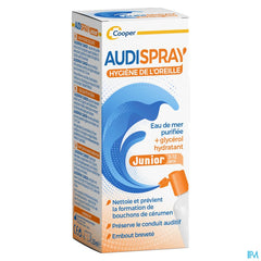 Audispray Junior 50 ml hygiène auriculaire: pour éviter le cérumen et les bouchons d'oreille, alternative aux cotons-tiges, 3 à 12 ans