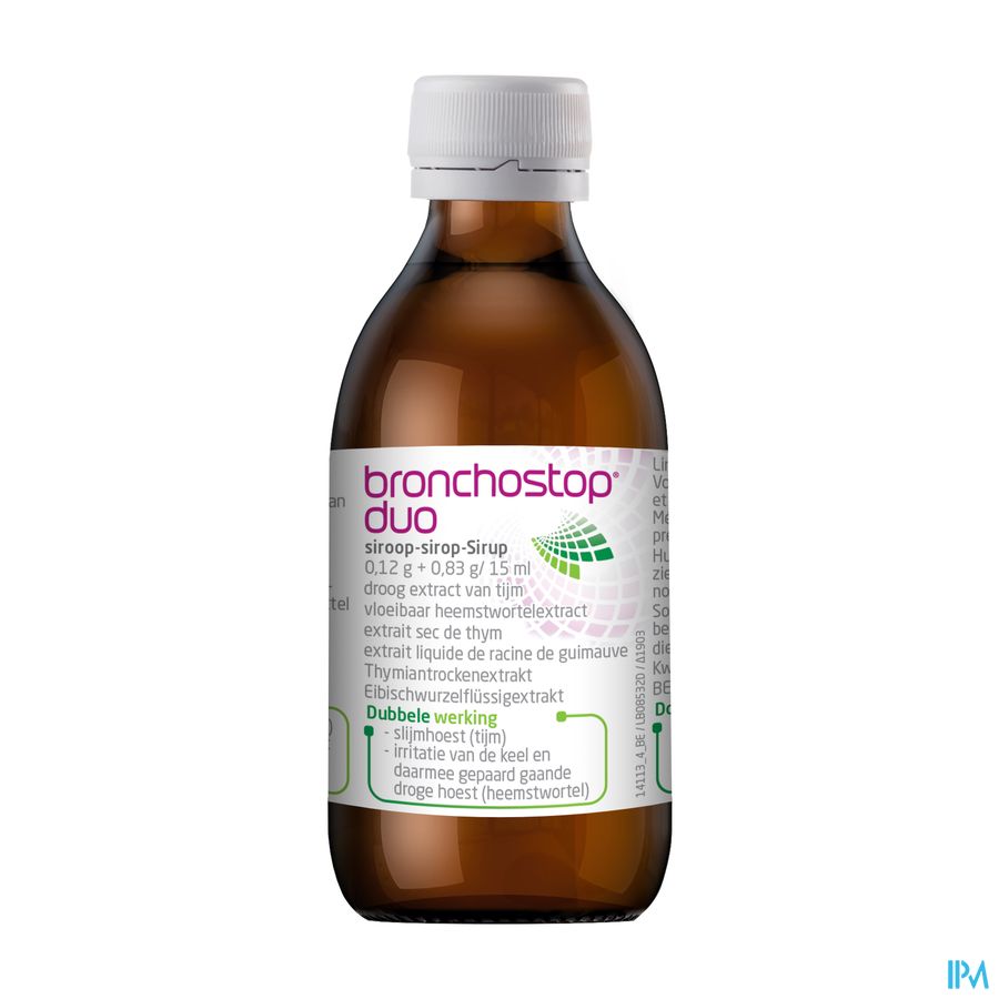 Bronchostop® Duo Sirop 200 ml -Toux Grasse Et Toux Sèche En Cas De Rhume