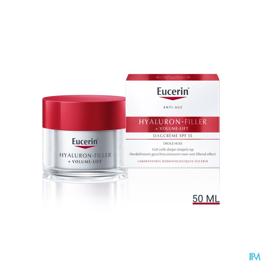 Hyaluron-Filler + Volume-Lift Soin de Jour SPF 15 Peau Sèche Anti-Rides & Anti-Âge Pot 50ml