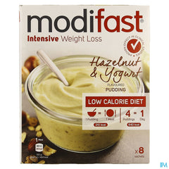 Modifast Intensive Hazeln.&yog. Flav.pudding 8x52g