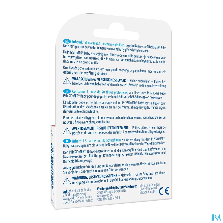 Physiomer® Filtres 20 Pc.