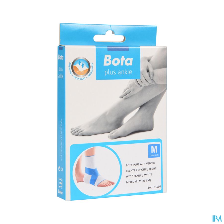 CHEVILLERE + VELCRO BOTA PLUS BLANC DROITE \  MEDIUM = 21-23 cm