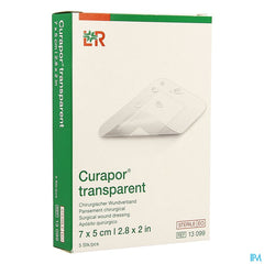 Curapor Transparent Steril 7cmx 5cm 5 13099
