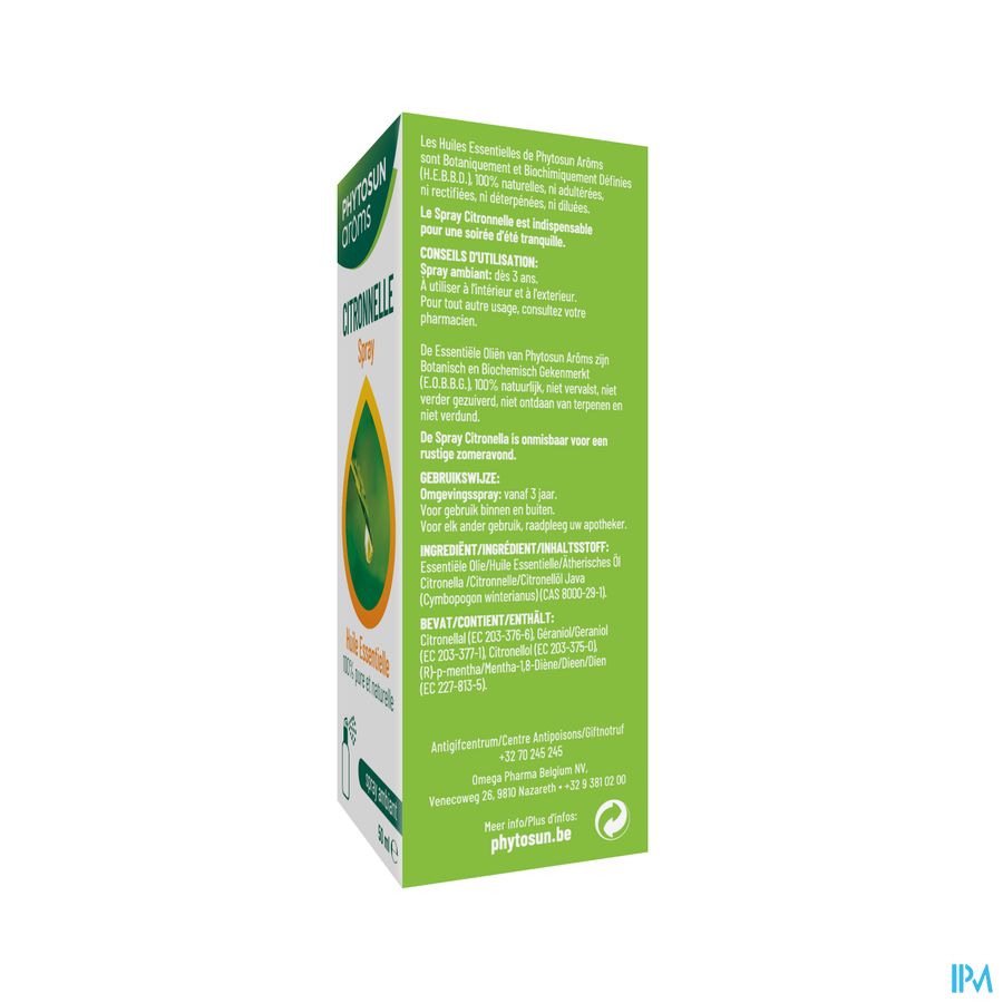 Phytosun® Citronelle Huile Vapo 50 ml