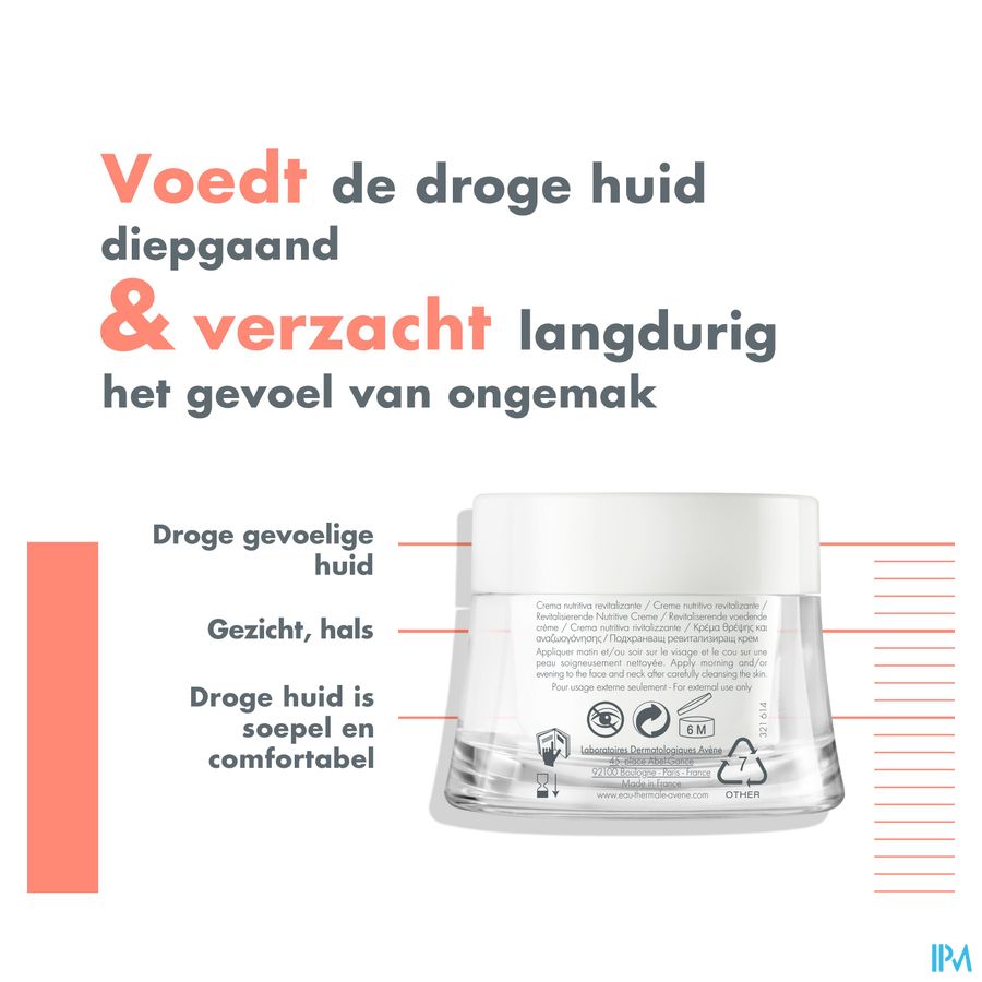 Eau Thermale Avène - Crème nutritive revitalisante