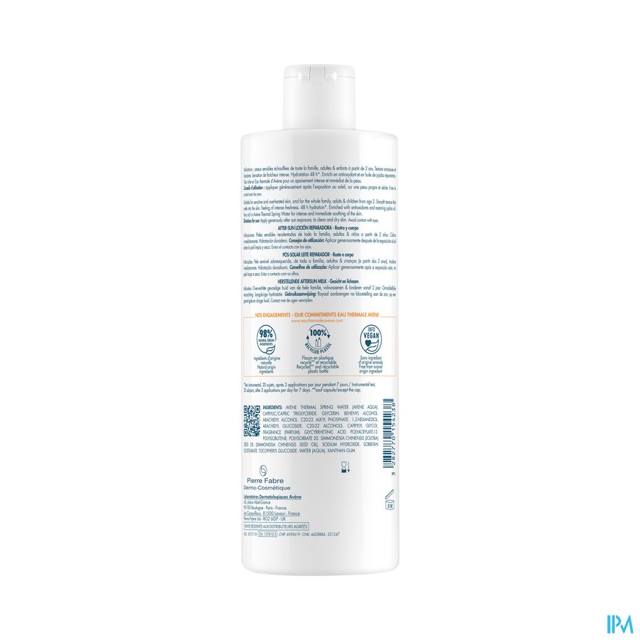 Eau Thermale Avène Après-soleil lait réparateur