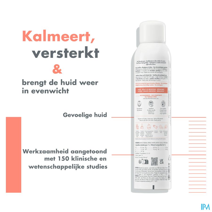 Eau Thermale Avène - Spray Brumisateur Apaisant Eau Thermale Peaux sensibles