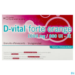 D-vital Forte Orange 1000mg/880ui Sach 30