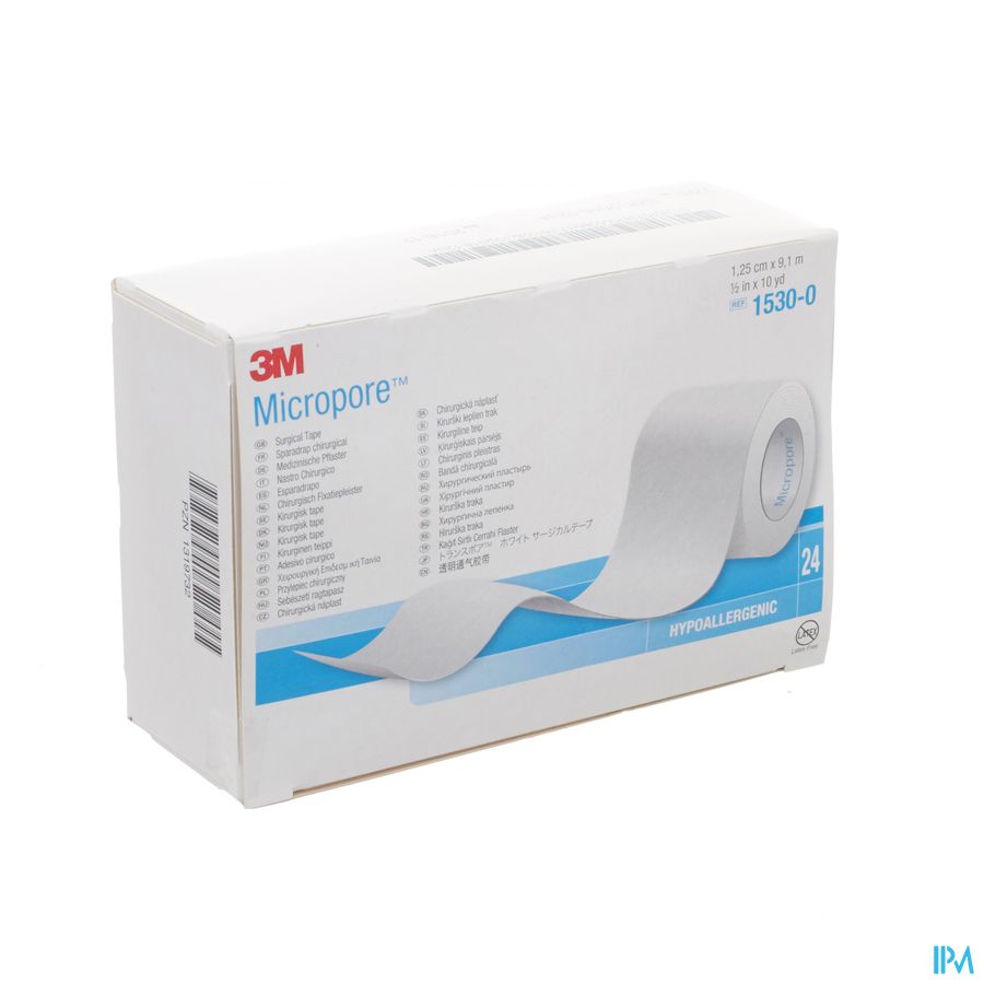 Micropore 3m Sparadrap 12mmx9,14m Rouleau 24 1530