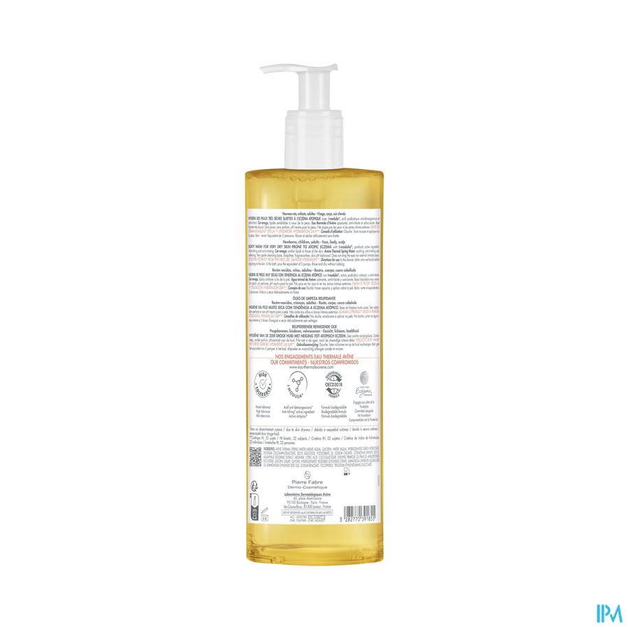 Avène XeraCalm A.D Huile lavante relipidante Peaux Très Sèches Eczéma Atopique 400ml