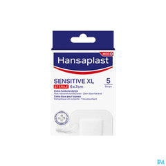 Hansaplast Sensitive Xl 6cmx7cm Strips 5