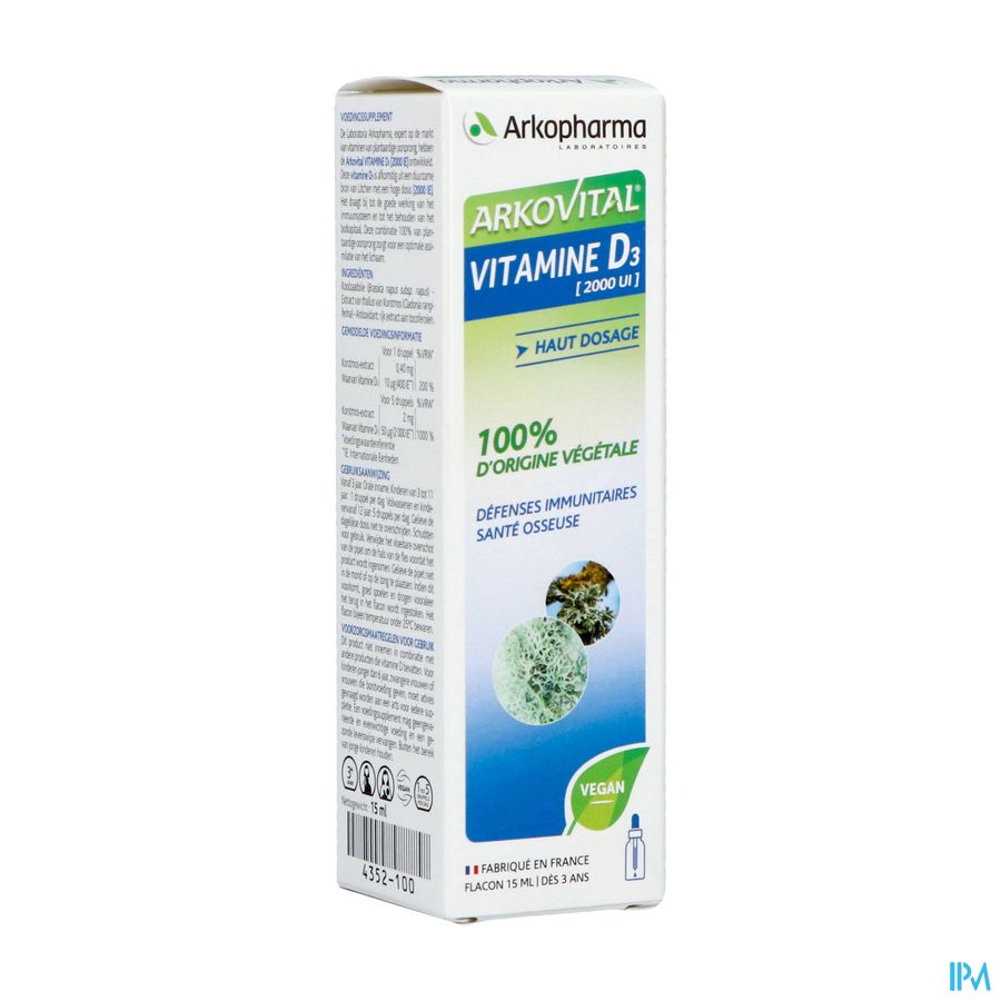 Arkovital Vit D3 & E Vegetales Fl 15ml