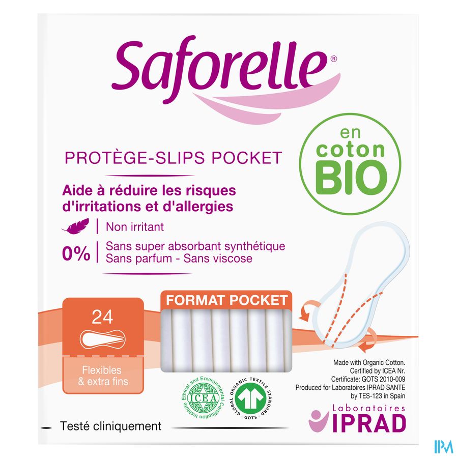 Saforelle Protege Slips Format Pocket 24