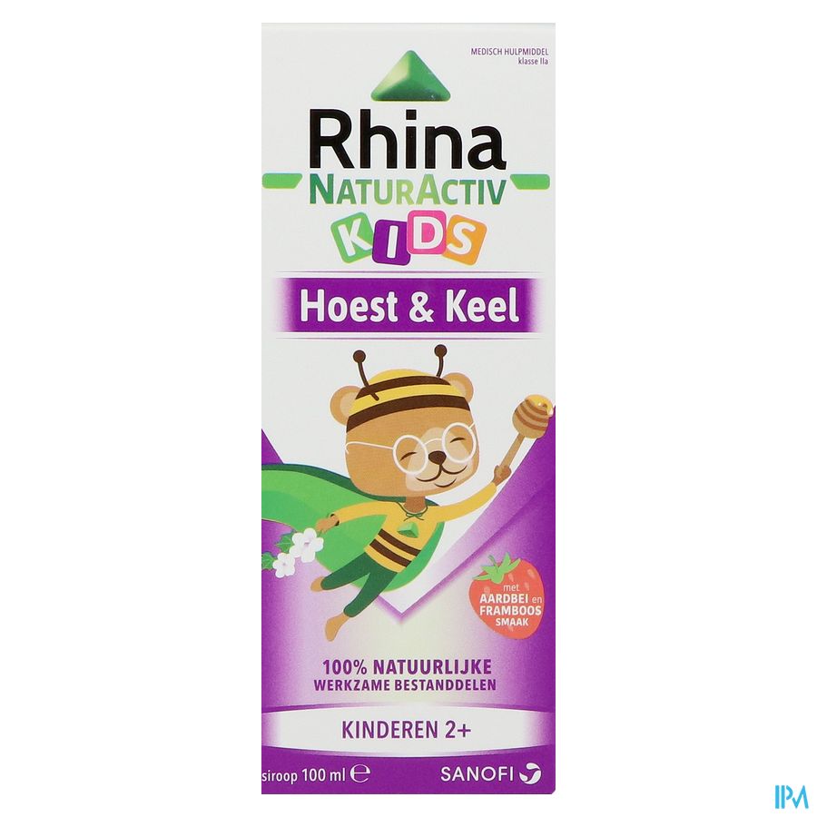 Rhina Naturactiv 100ml Enfants - Toux sèche, Toux grasse, Mal de gorge
