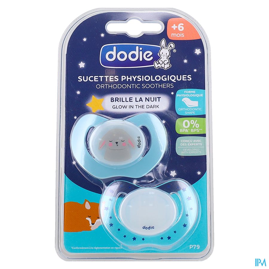 Dodie Sucette Physio +18m Duo Nuit Mixte P91