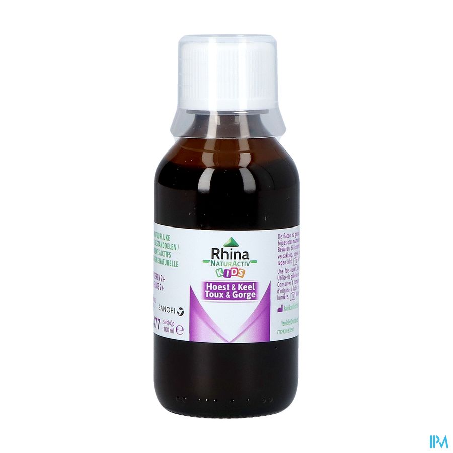 Rhina Naturactiv 100ml Enfants - Toux sèche, Toux grasse, Mal de gorge