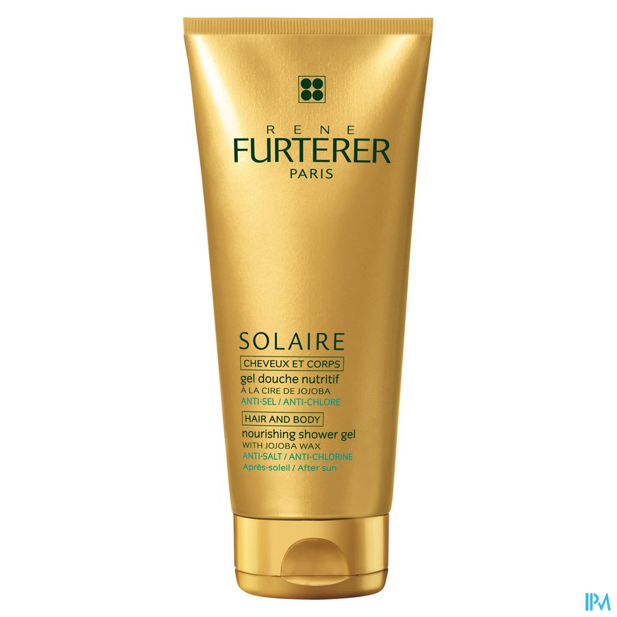René Furterer - Gel douche nutritif - Gel douche après soleil cheveux et corps - SOLAIRE