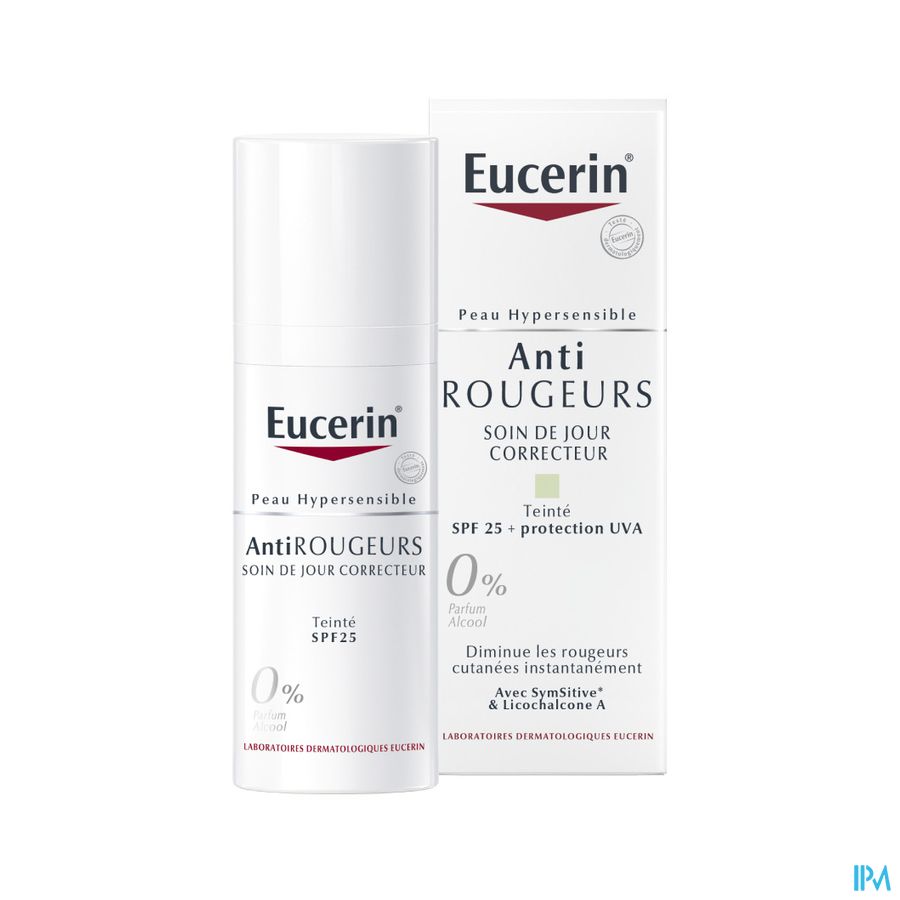 Anti-Rougeurs Soin de Jour Correcteur Teinté SPF 25 + protection UVA Peau Hypersensible avec pompe 50ml