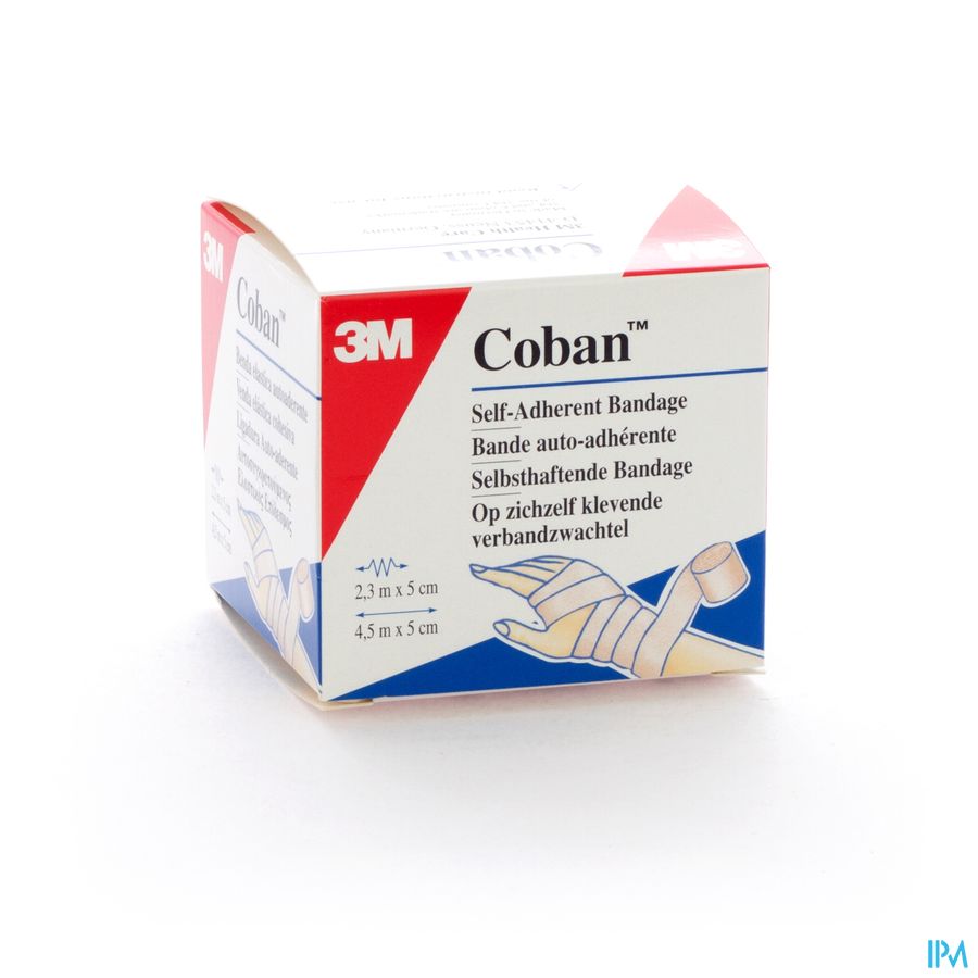 Coban 3m Bandage Elast.tan 5,0cmx4,57m Roul. 1582p