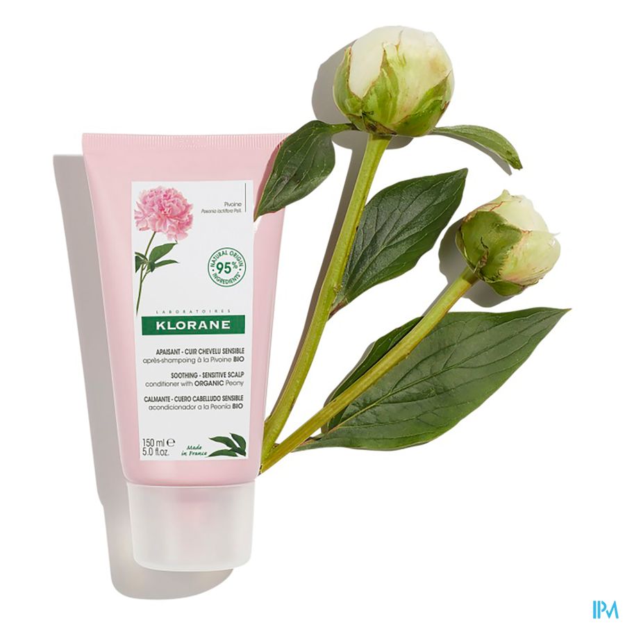 Klorane - Après-shampoing à la Pivoine BIO - Apaisant - Cuir chevelu sensible