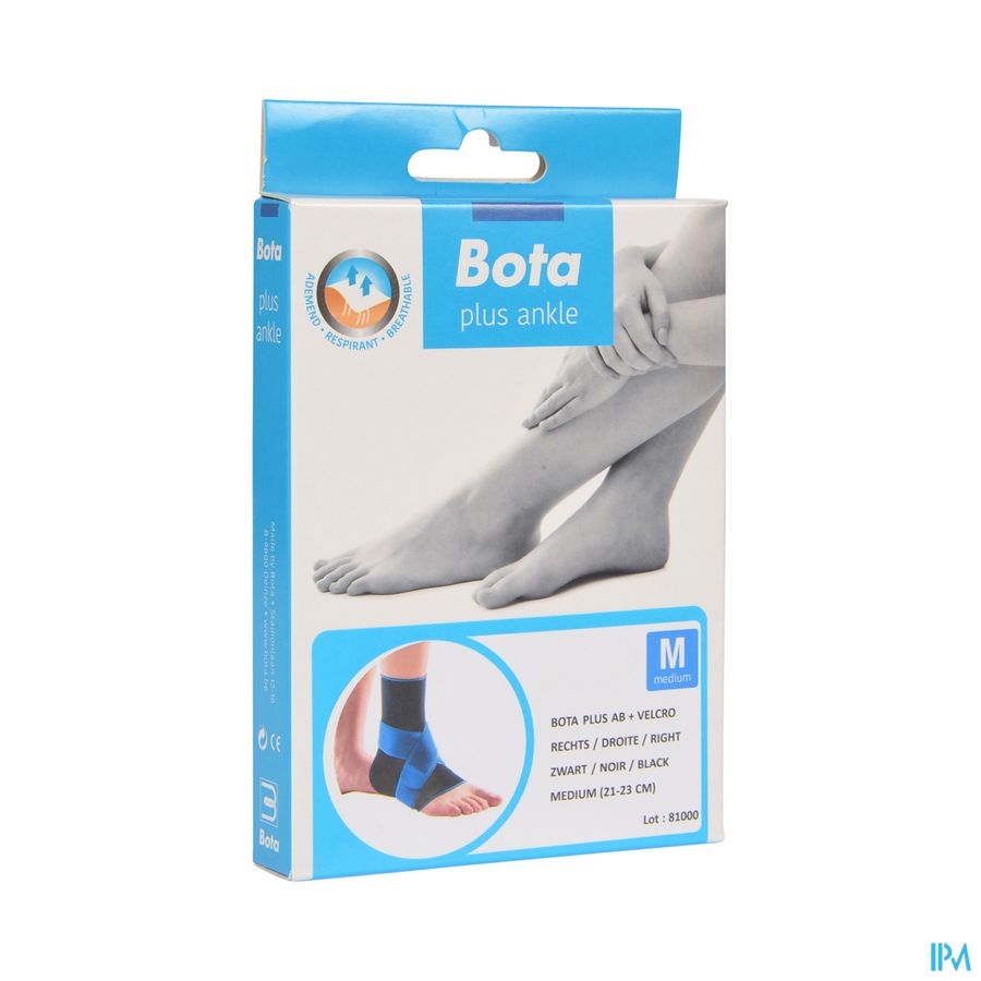 CHEVILLERE + VELCRO BOTA PLUS NOIR DROITE \  MEDIUM = 21-23 cm