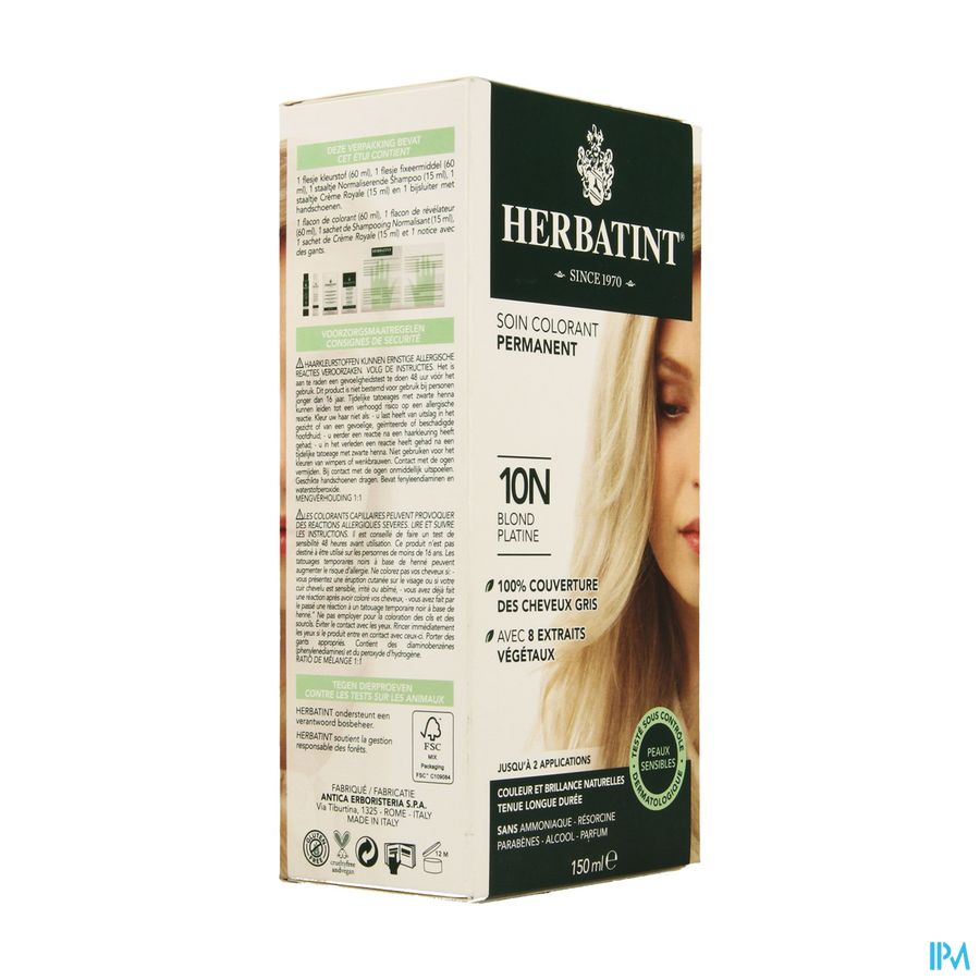 Herbatint Blond Platine 10n 150ml