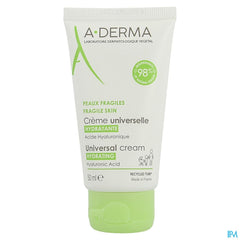 A-DERMA - LES INDISPENSABLES CRÈME UNIVERSELLE HYDRATANTE - À l'acide hyaluronique et beurre de karité - Peaux Fragiles