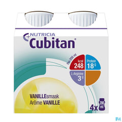 Cubitan Goût Vanille Bouteilles 4x200ml