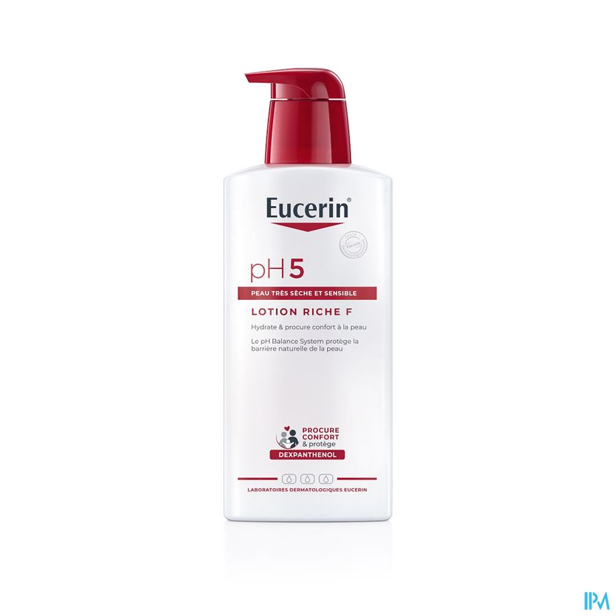 pH5 Lotion Riche F Peau Très Sèche et Sensible avec pompe 400ml