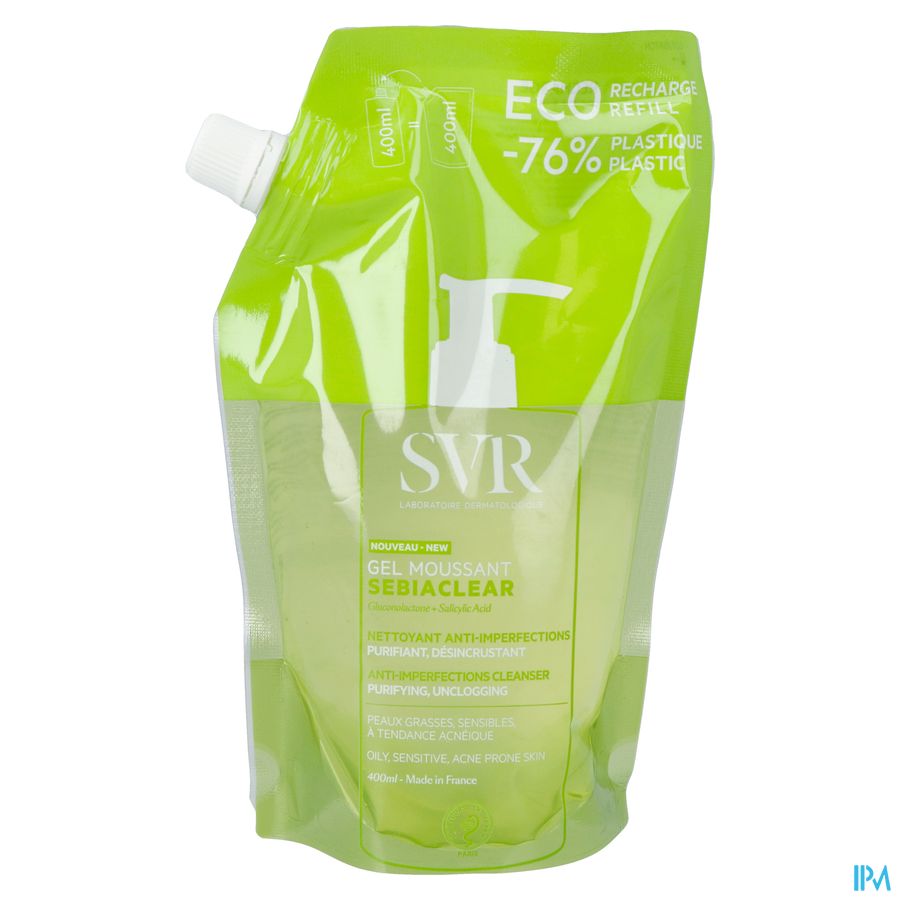 Svr Sebiaclear Gel Moussant Refill 400ml Nf