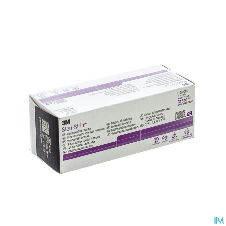 Steri-strip 3m 3mmx 75mm 50 1540