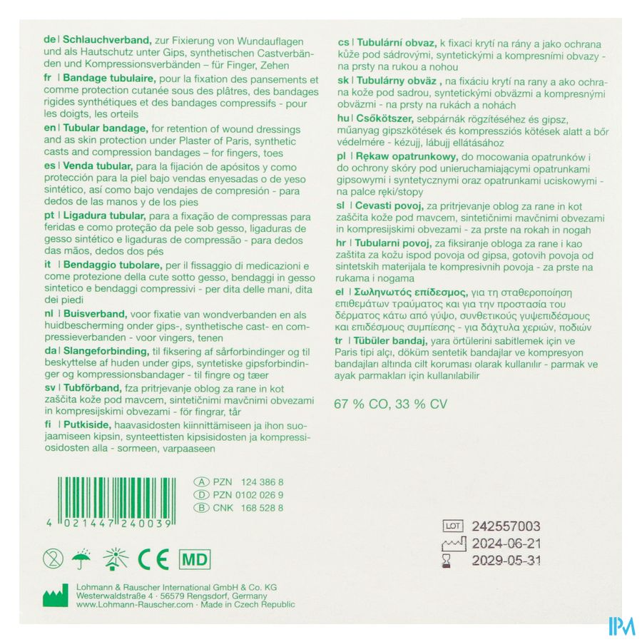 Tubegauz Bande Tubulaire 20m T5 24003