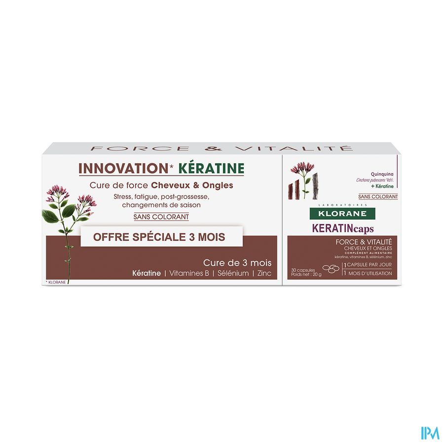 Klorane Capil. Keratin Caps 3x30 Nf