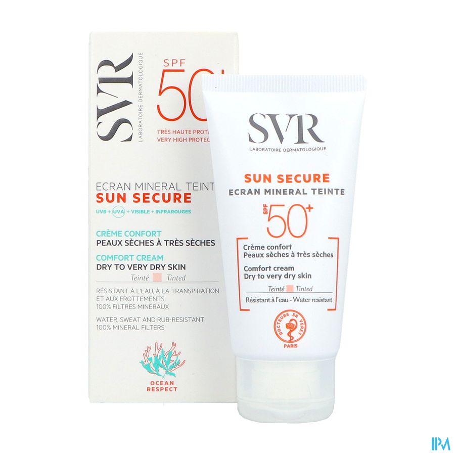 Svr Sun Secure Mineral Tein.peau Seche Spf50+ 60ml