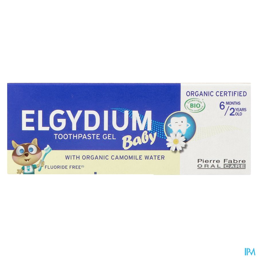 ELGYDIUM Baby dentifrice - dentifrice bébé 6 mois / 2 ans – certifié BIO