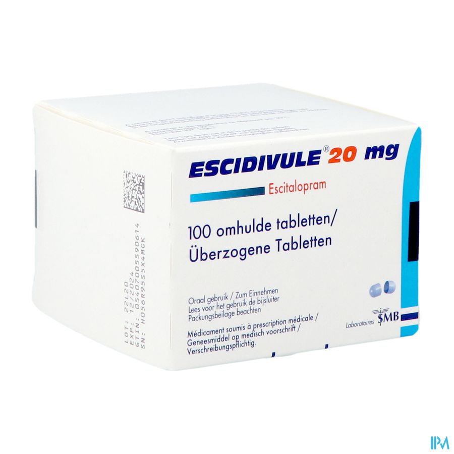 Escidivule 20mg Comp Enrob 100